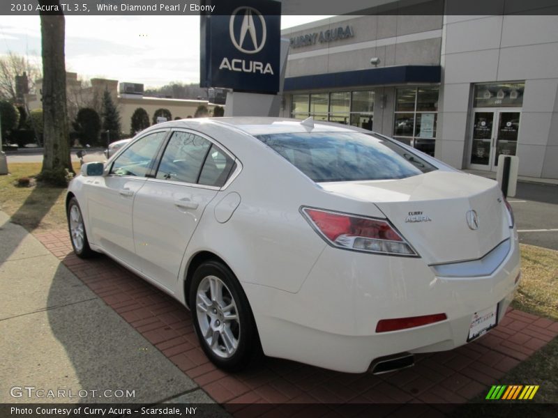 White Diamond Pearl / Ebony 2010 Acura TL 3.5