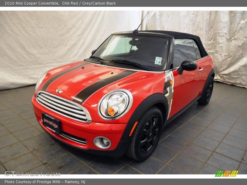 Chili Red / Grey/Carbon Black 2010 Mini Cooper Convertible