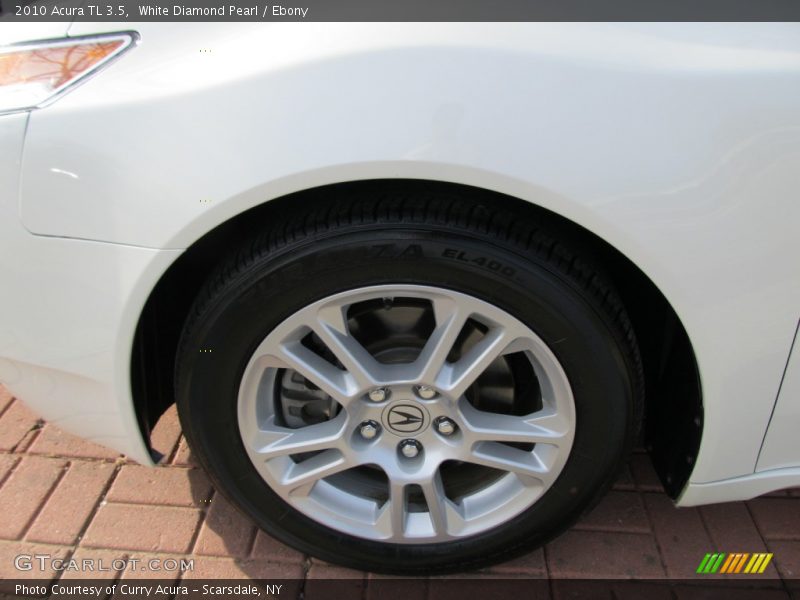 White Diamond Pearl / Ebony 2010 Acura TL 3.5