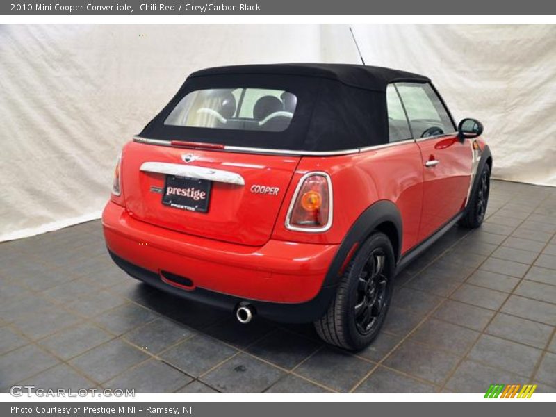 Chili Red / Grey/Carbon Black 2010 Mini Cooper Convertible