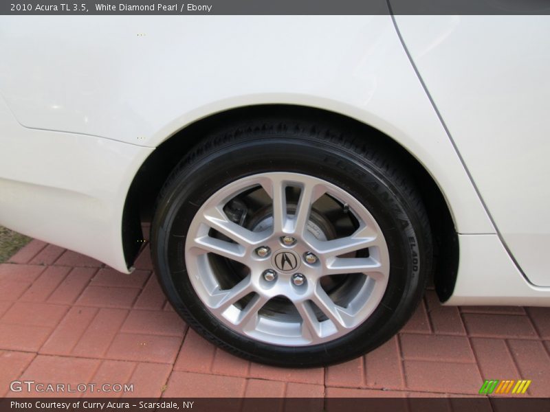 White Diamond Pearl / Ebony 2010 Acura TL 3.5