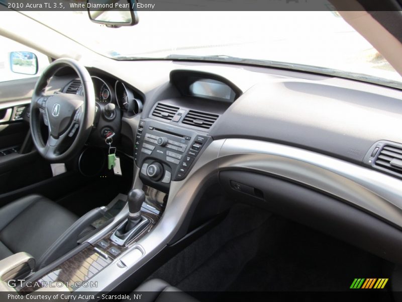 White Diamond Pearl / Ebony 2010 Acura TL 3.5