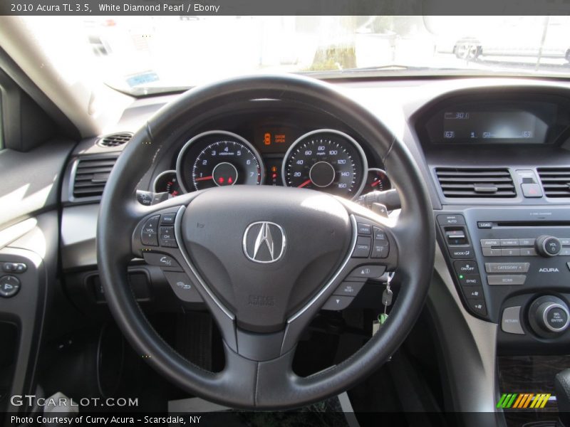 White Diamond Pearl / Ebony 2010 Acura TL 3.5