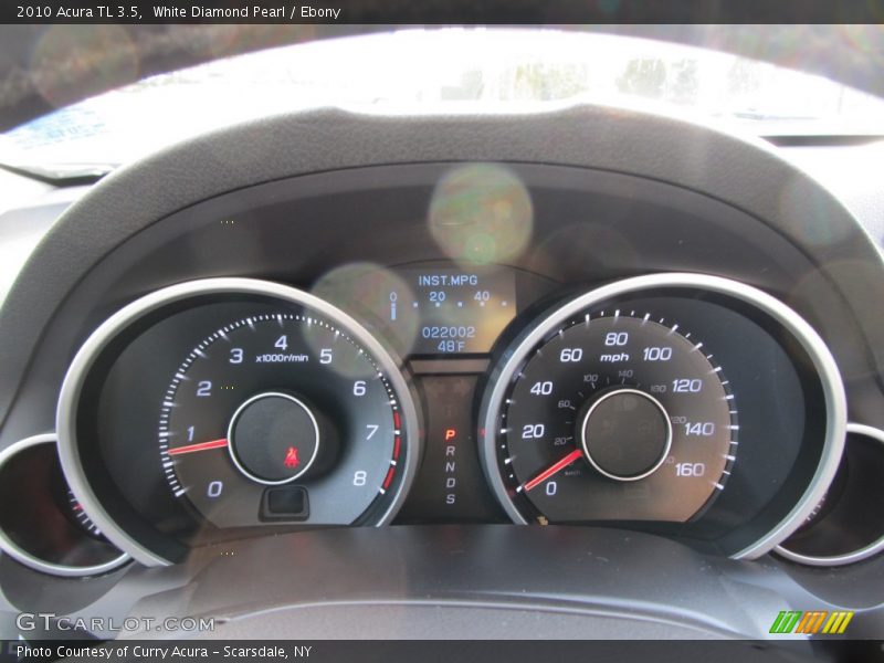 White Diamond Pearl / Ebony 2010 Acura TL 3.5