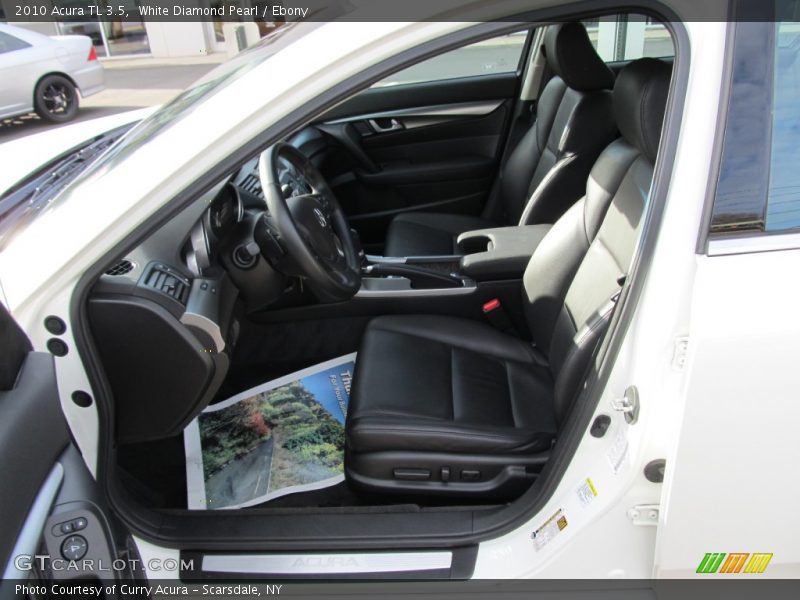 White Diamond Pearl / Ebony 2010 Acura TL 3.5
