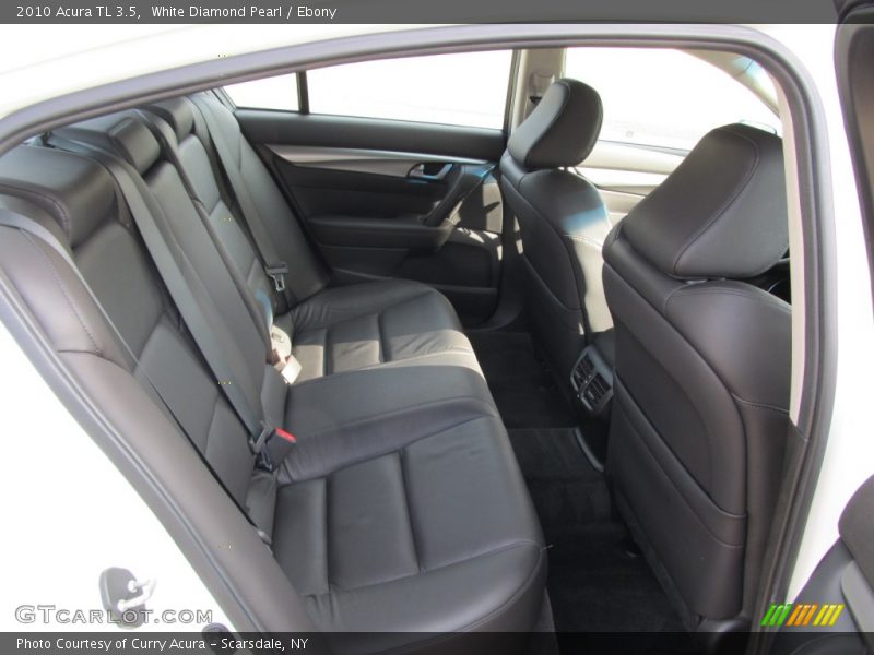 White Diamond Pearl / Ebony 2010 Acura TL 3.5