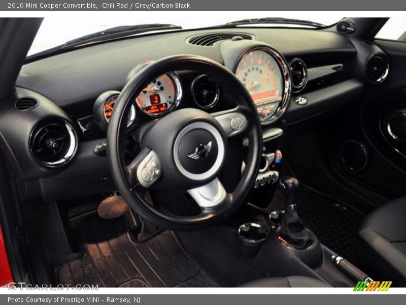 Chili Red / Grey/Carbon Black 2010 Mini Cooper Convertible