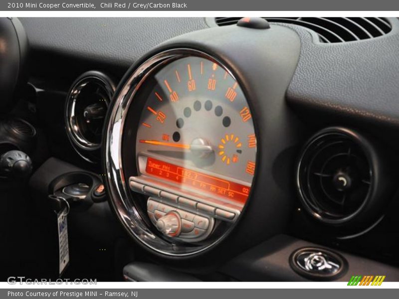 Chili Red / Grey/Carbon Black 2010 Mini Cooper Convertible