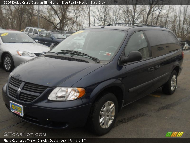 Midnight Blue Pearl / Medium Slate Gray 2006 Dodge Grand Caravan SE