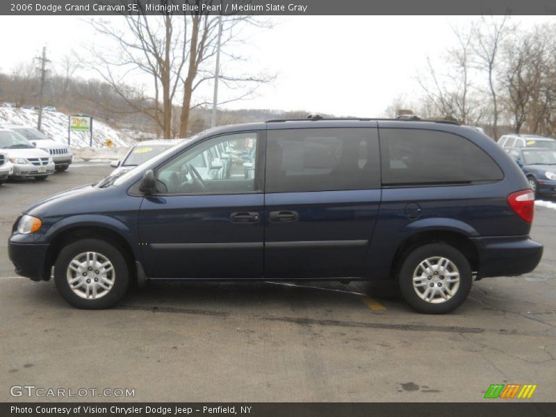 Midnight Blue Pearl / Medium Slate Gray 2006 Dodge Grand Caravan SE