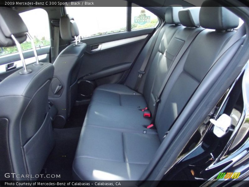 Black / Black 2009 Mercedes-Benz C 300 Sport