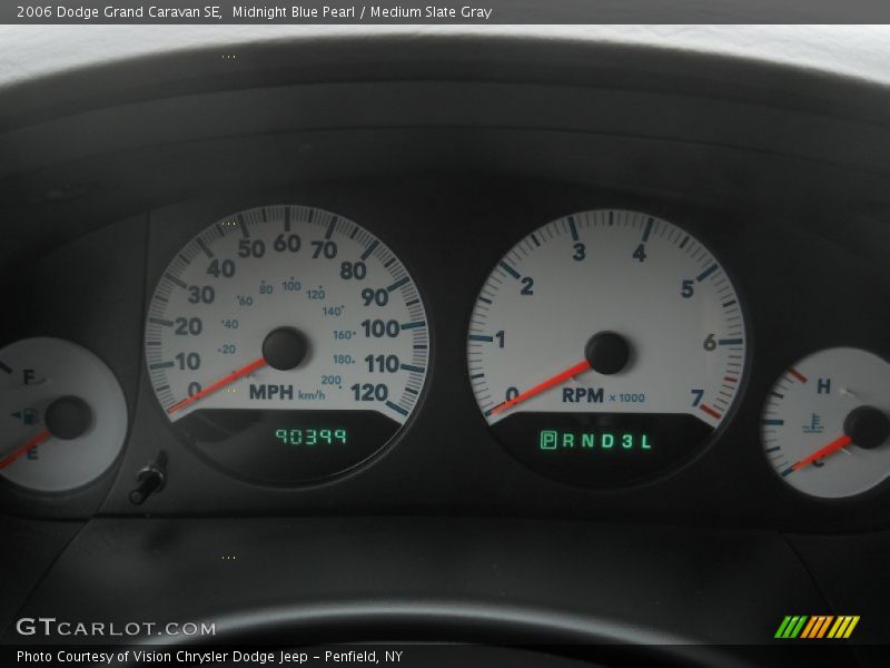 Midnight Blue Pearl / Medium Slate Gray 2006 Dodge Grand Caravan SE