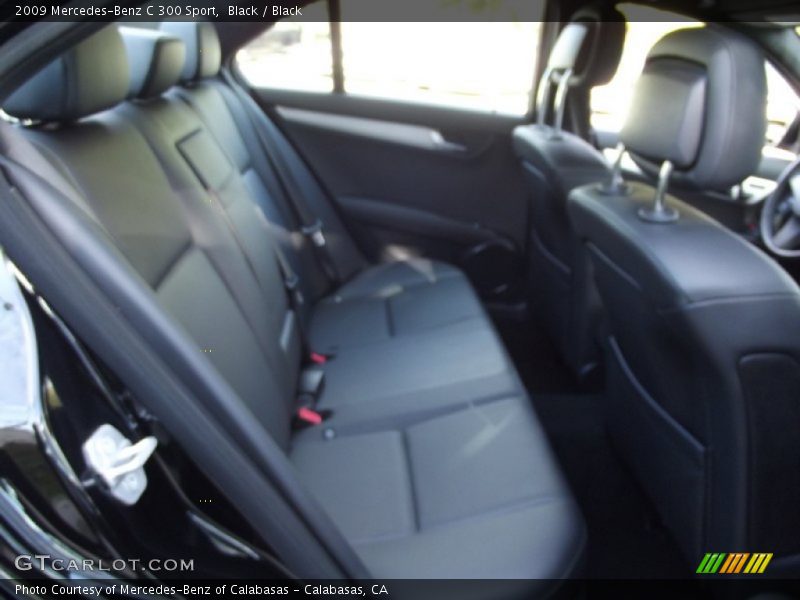 Black / Black 2009 Mercedes-Benz C 300 Sport