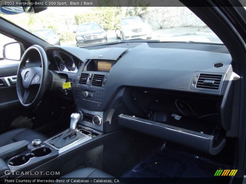 Black / Black 2009 Mercedes-Benz C 300 Sport