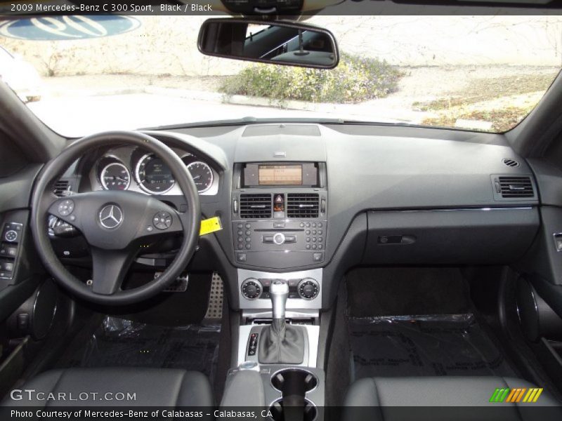 Black / Black 2009 Mercedes-Benz C 300 Sport
