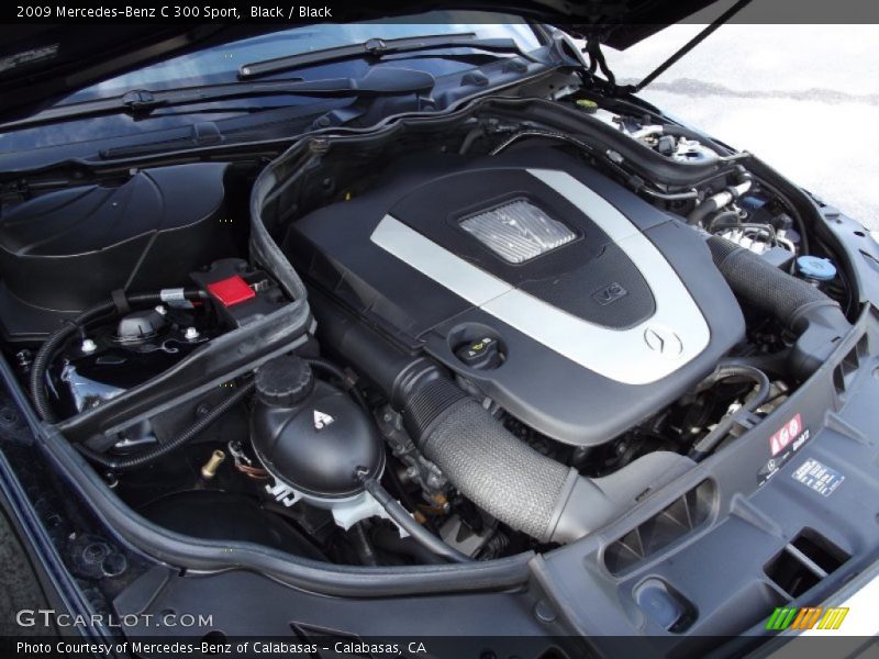 Black / Black 2009 Mercedes-Benz C 300 Sport