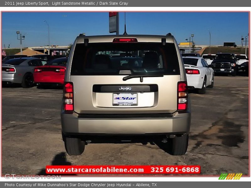 Light Sandstone Metallic / Dark Slate Gray 2011 Jeep Liberty Sport
