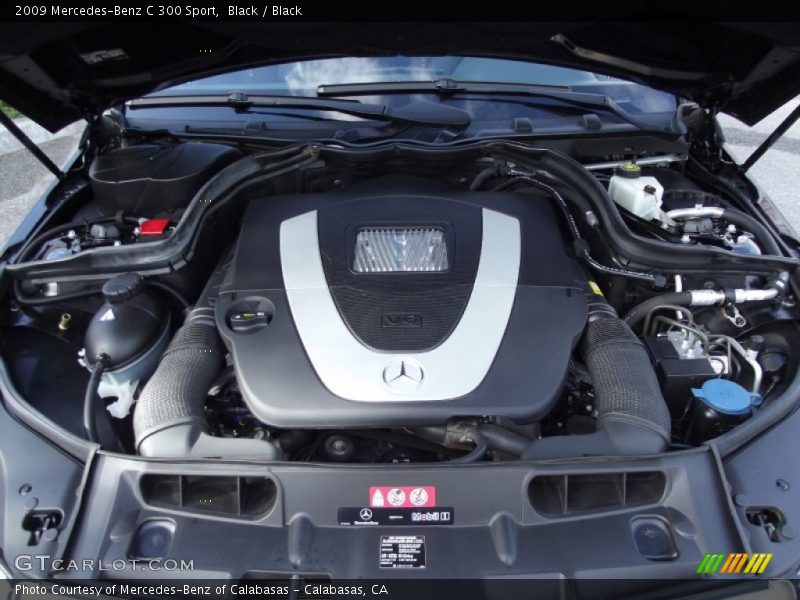 Black / Black 2009 Mercedes-Benz C 300 Sport