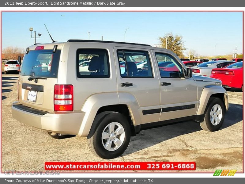 Light Sandstone Metallic / Dark Slate Gray 2011 Jeep Liberty Sport