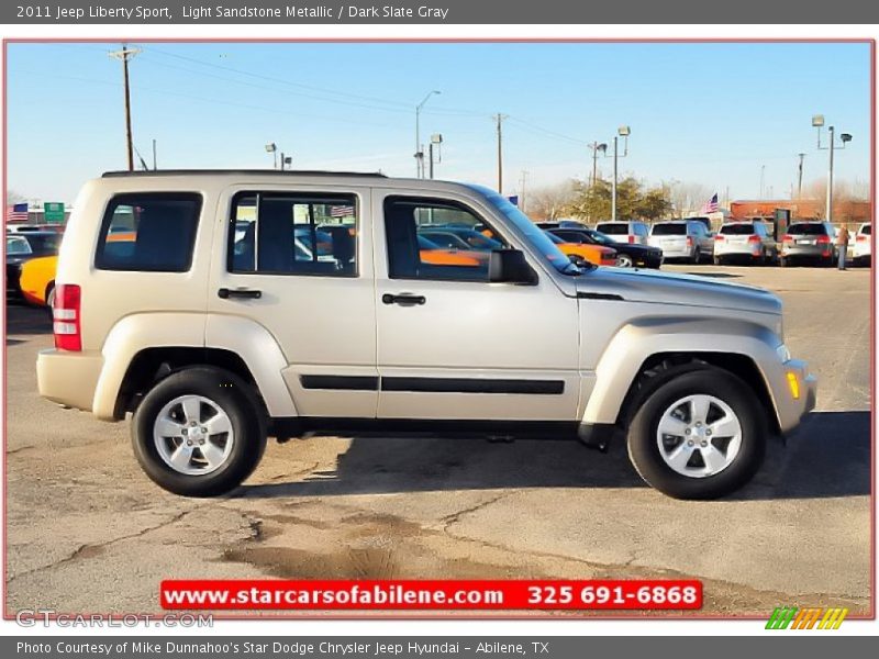 Light Sandstone Metallic / Dark Slate Gray 2011 Jeep Liberty Sport