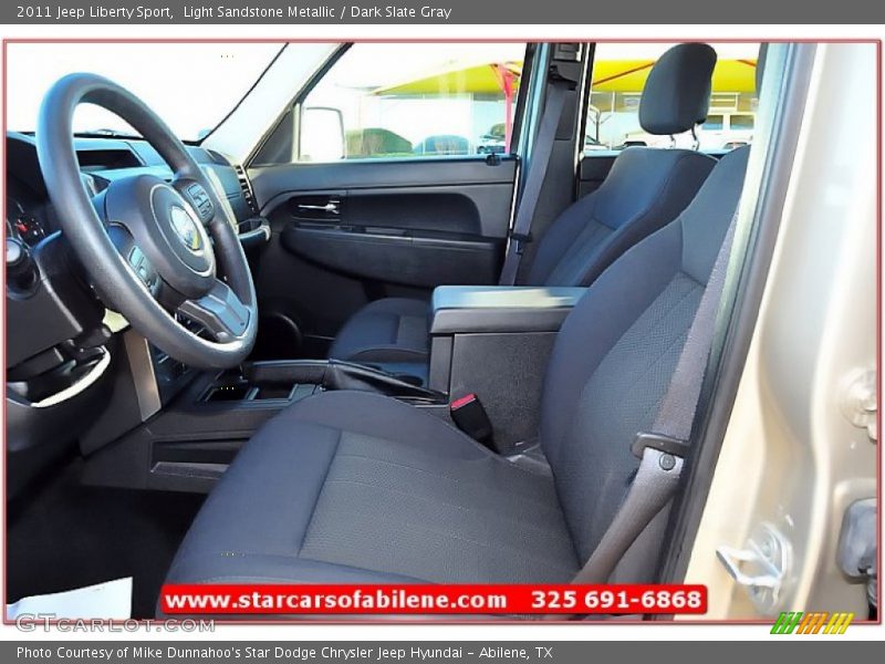 Light Sandstone Metallic / Dark Slate Gray 2011 Jeep Liberty Sport