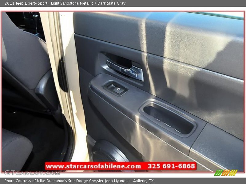 Light Sandstone Metallic / Dark Slate Gray 2011 Jeep Liberty Sport