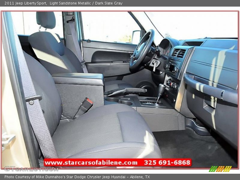 Light Sandstone Metallic / Dark Slate Gray 2011 Jeep Liberty Sport