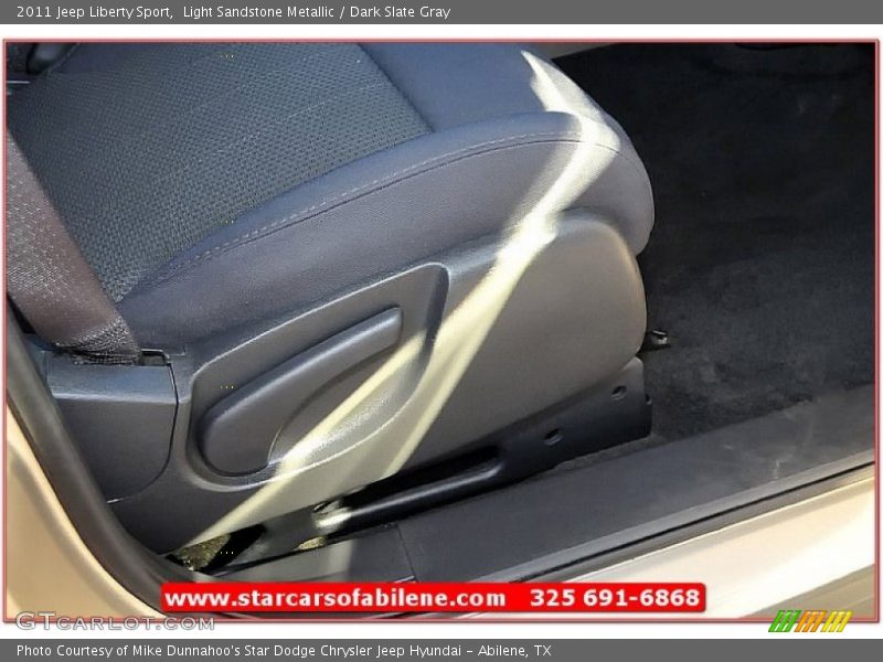 Light Sandstone Metallic / Dark Slate Gray 2011 Jeep Liberty Sport