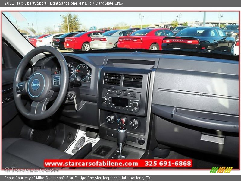 Light Sandstone Metallic / Dark Slate Gray 2011 Jeep Liberty Sport