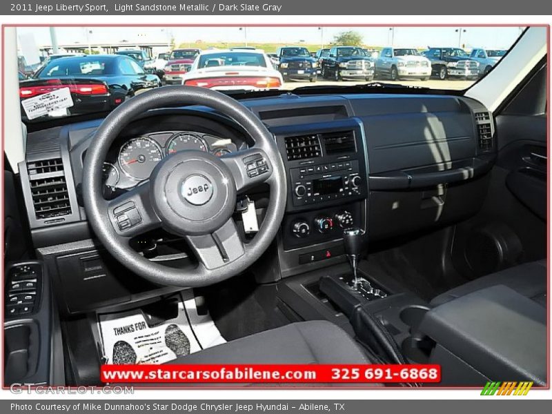 Light Sandstone Metallic / Dark Slate Gray 2011 Jeep Liberty Sport
