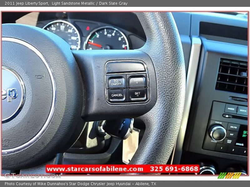 Light Sandstone Metallic / Dark Slate Gray 2011 Jeep Liberty Sport