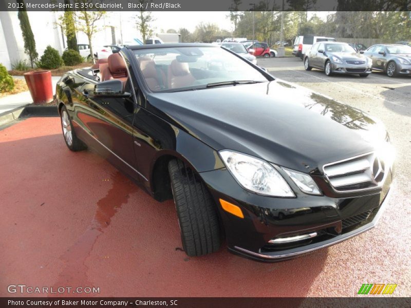 Black / Red/Black 2012 Mercedes-Benz E 350 Cabriolet