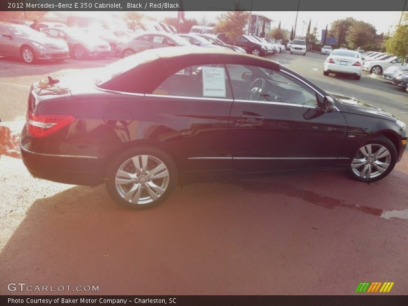 Black / Red/Black 2012 Mercedes-Benz E 350 Cabriolet