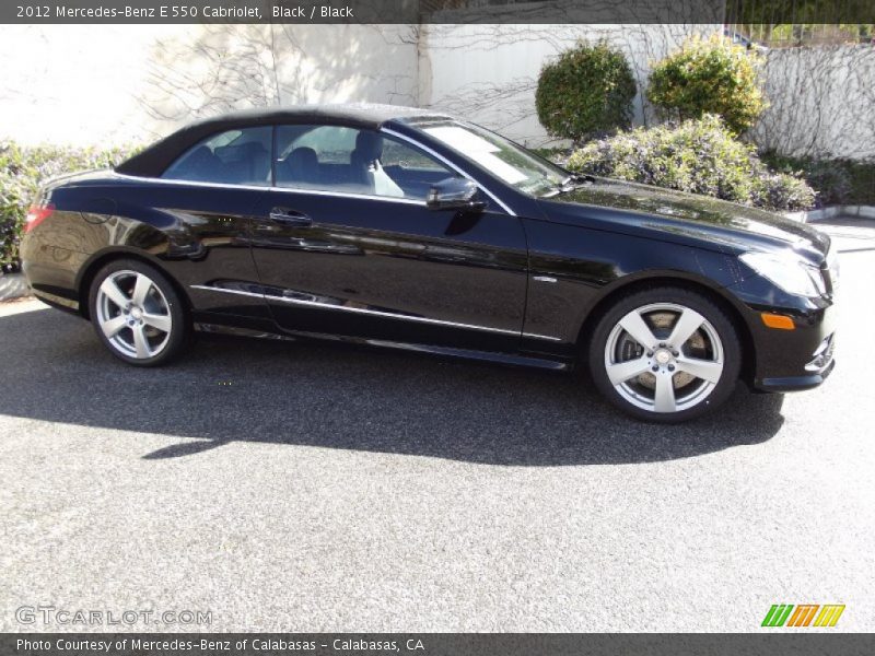 Black / Black 2012 Mercedes-Benz E 550 Cabriolet