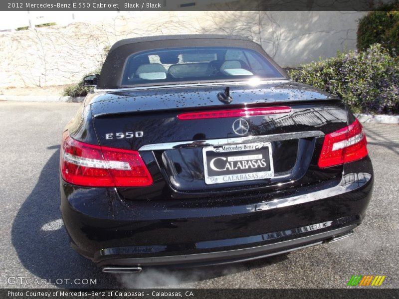 Black / Black 2012 Mercedes-Benz E 550 Cabriolet