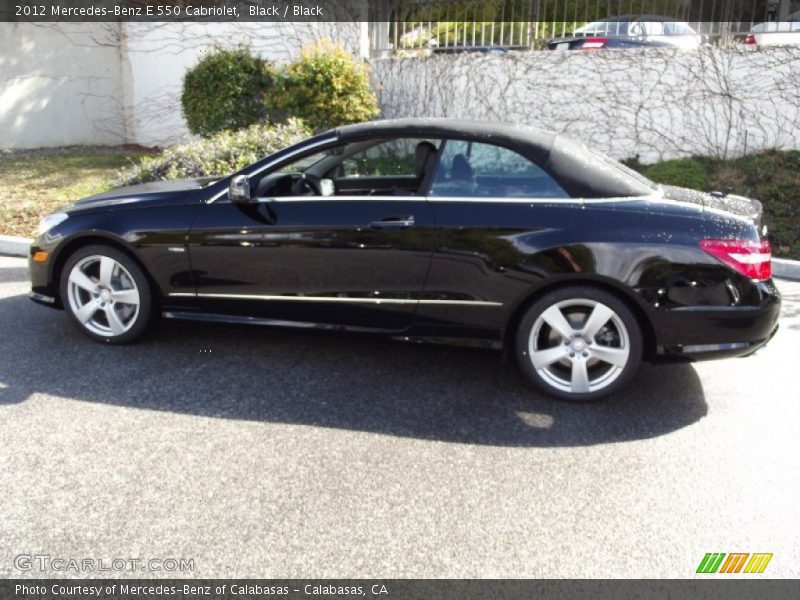 Black / Black 2012 Mercedes-Benz E 550 Cabriolet
