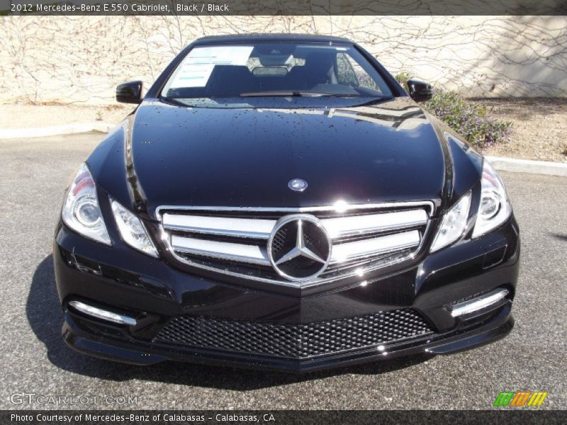 Black / Black 2012 Mercedes-Benz E 550 Cabriolet