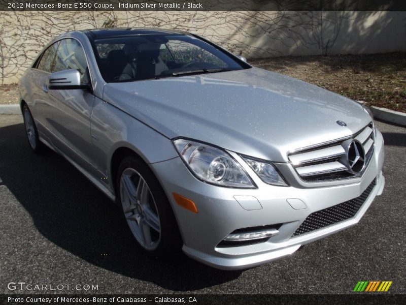 Iridium Silver Metallic / Black 2012 Mercedes-Benz E 550 Coupe