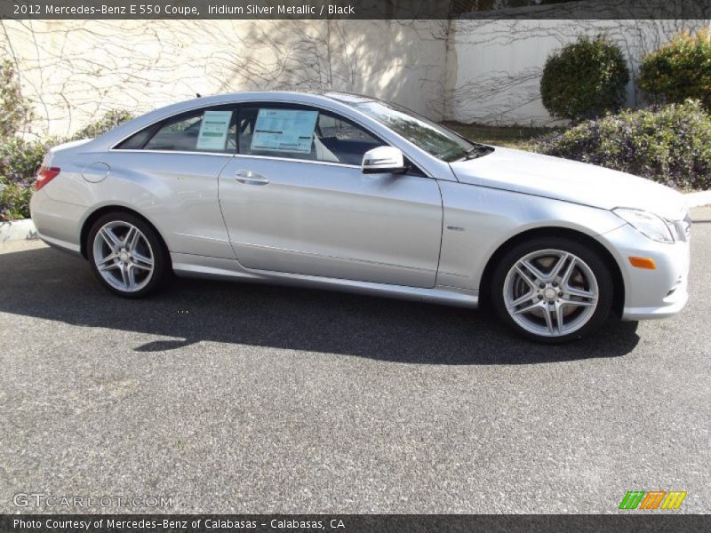 Iridium Silver Metallic / Black 2012 Mercedes-Benz E 550 Coupe