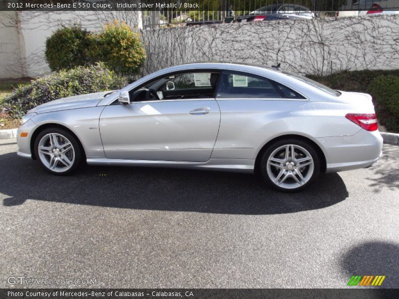 Iridium Silver Metallic / Black 2012 Mercedes-Benz E 550 Coupe