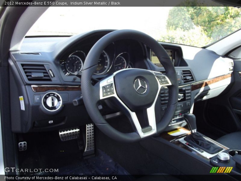 Iridium Silver Metallic / Black 2012 Mercedes-Benz E 550 Coupe