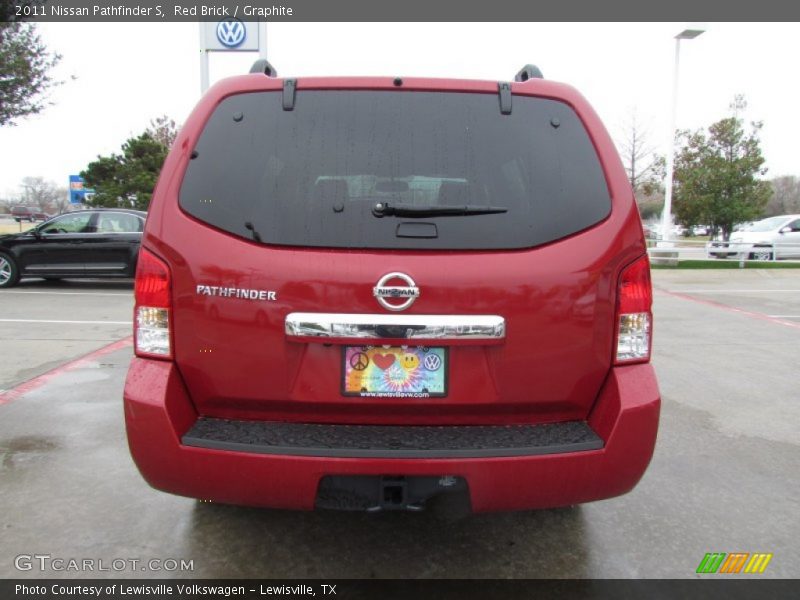 Red Brick / Graphite 2011 Nissan Pathfinder S