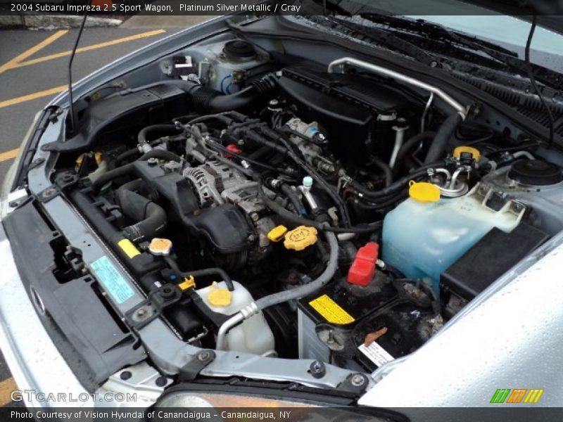 Platinum Silver Metallic / Gray 2004 Subaru Impreza 2.5 Sport Wagon