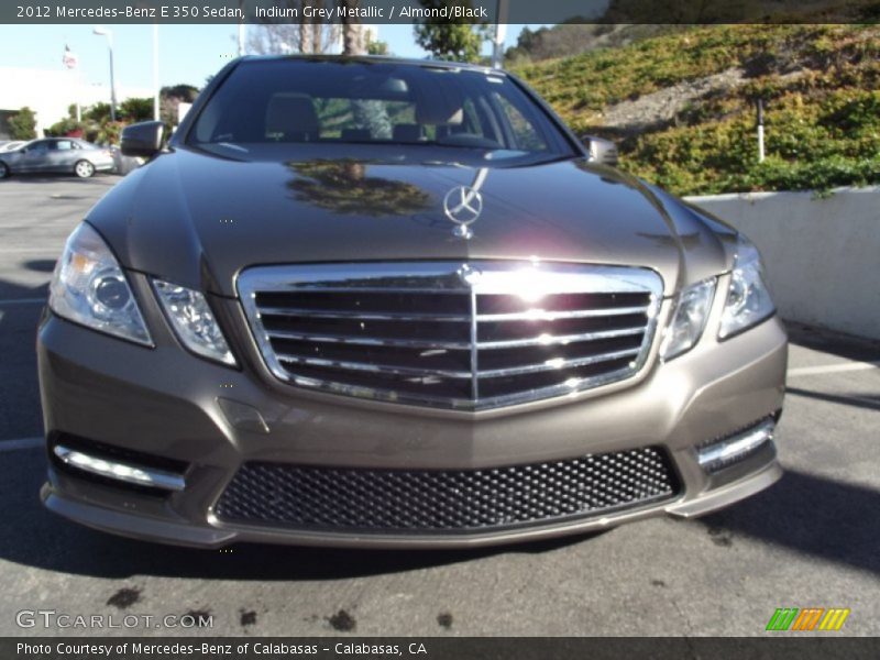 Indium Grey Metallic / Almond/Black 2012 Mercedes-Benz E 350 Sedan