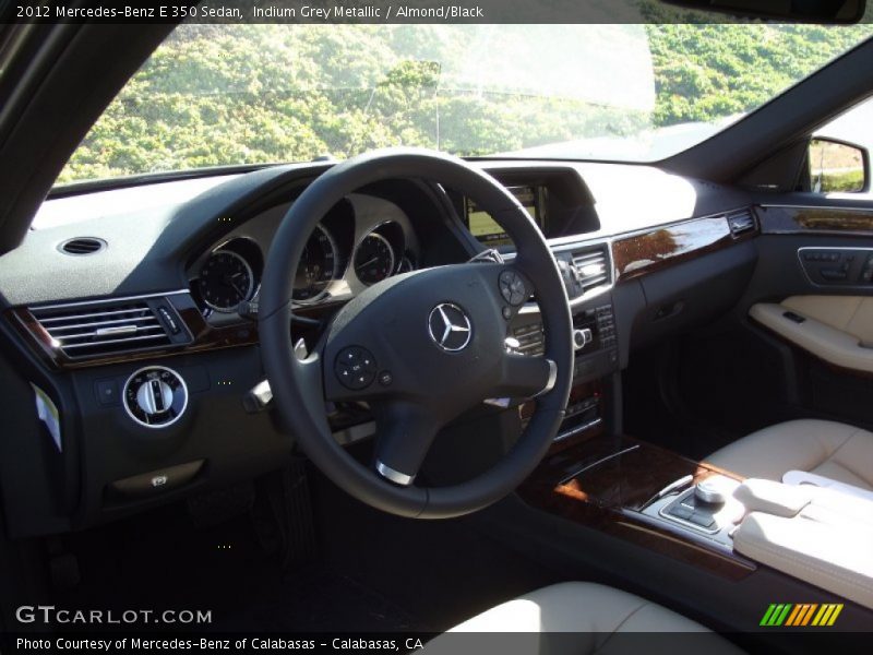 Indium Grey Metallic / Almond/Black 2012 Mercedes-Benz E 350 Sedan