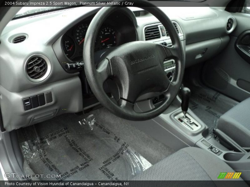 Platinum Silver Metallic / Gray 2004 Subaru Impreza 2.5 Sport Wagon