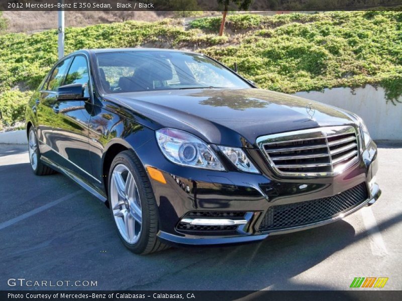 Black / Black 2012 Mercedes-Benz E 350 Sedan