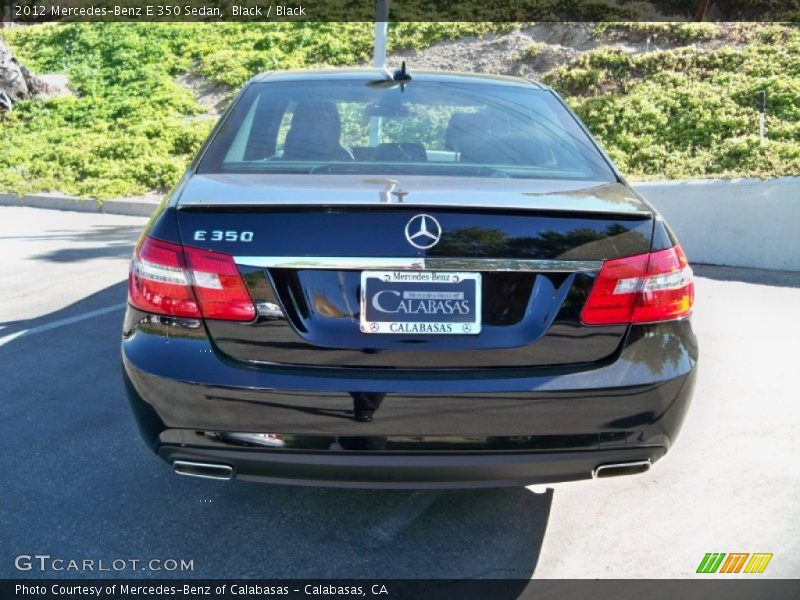 Black / Black 2012 Mercedes-Benz E 350 Sedan