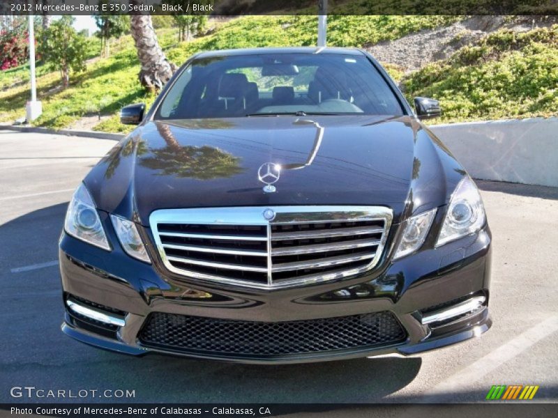 Black / Black 2012 Mercedes-Benz E 350 Sedan