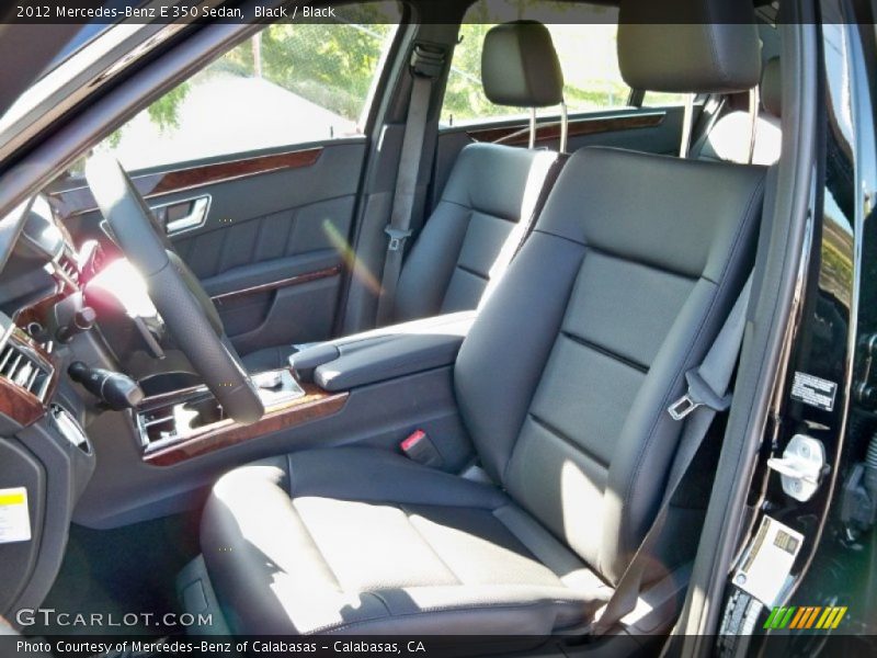 Black / Black 2012 Mercedes-Benz E 350 Sedan